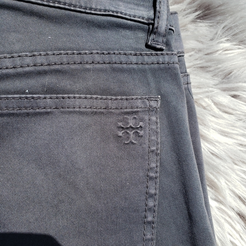 NWT Tory Burch Sabrina Flare Jeans Gray size 24 - Picture 2 of 12
